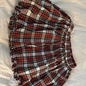 Crewcuts Red and Blue Plaid Skater Skirt